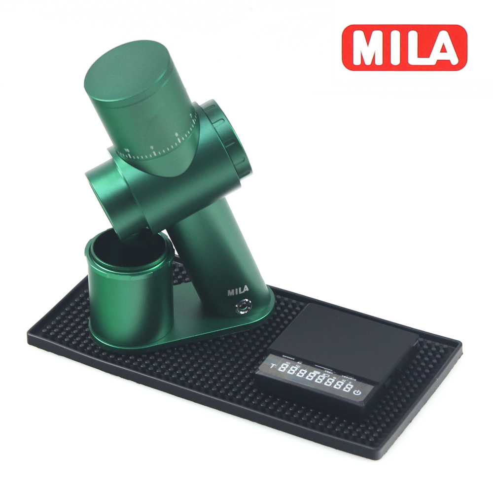 MILA 電動磨豆機-翠綠 (加贈電子秤+吧檯墊)