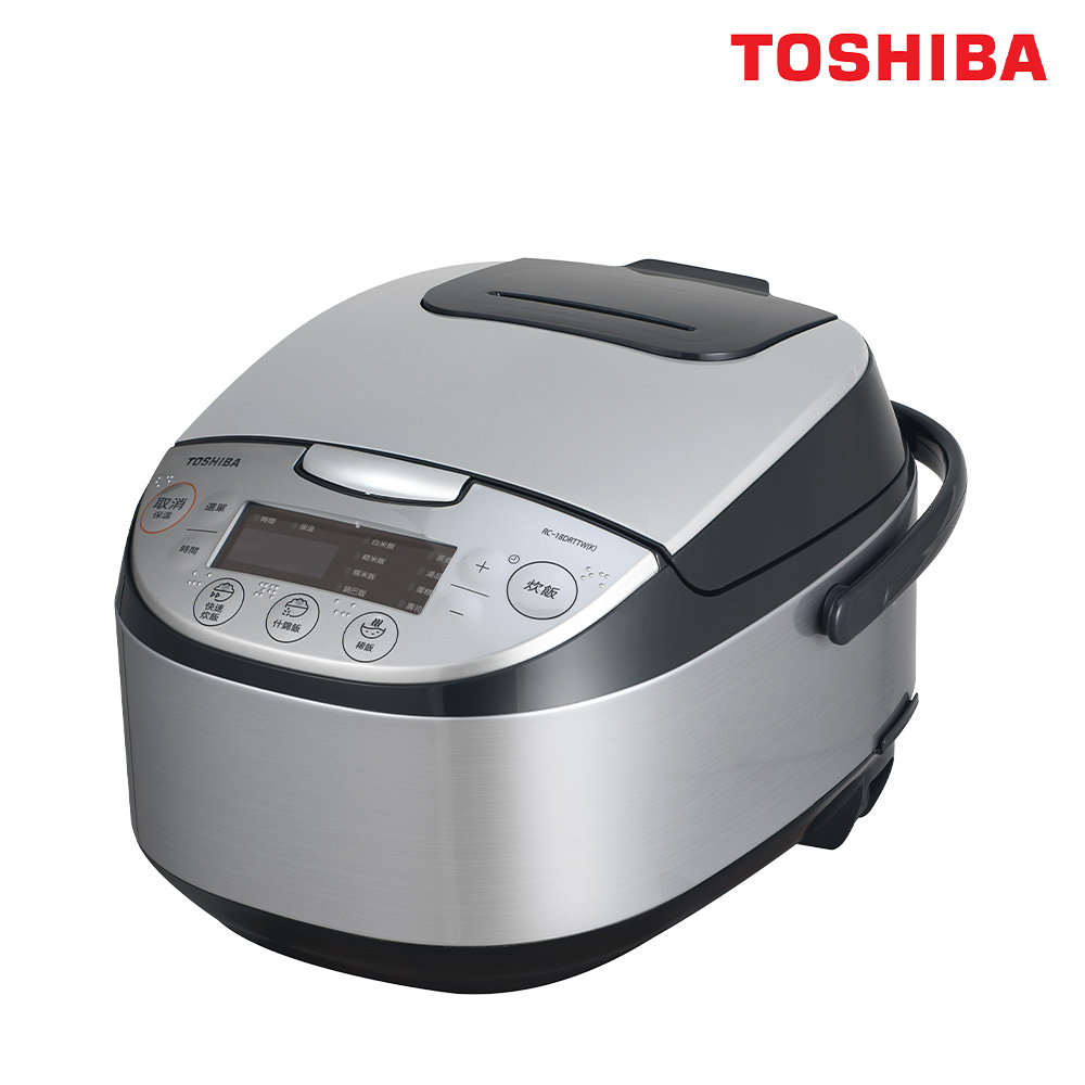 日本東芝TOSHIBA 備長炭本厚釜微電腦10人份電子鍋 RC-18DRTTW(K)
