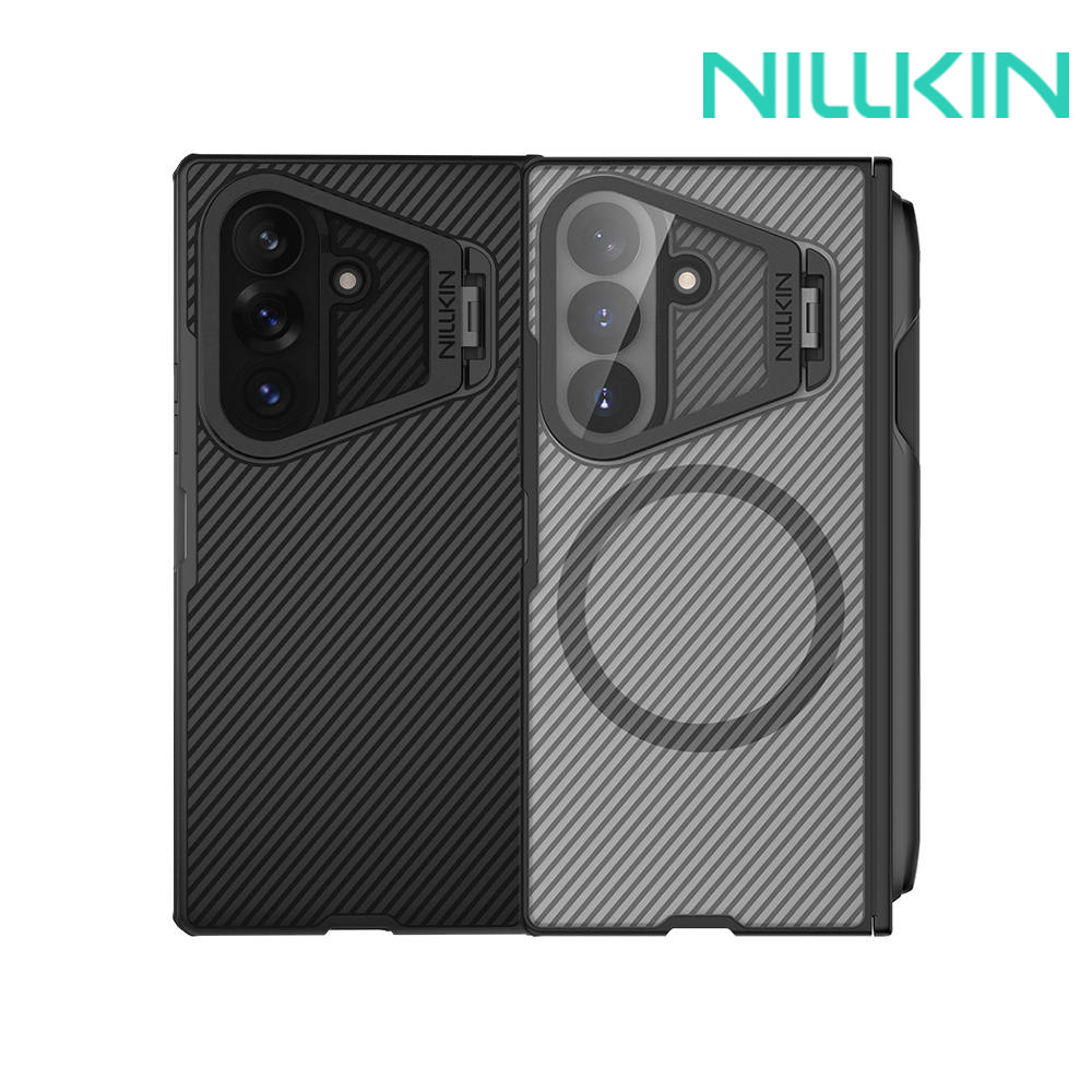 NILLKIN SAMSUNG 三星 Galaxy Z Fold 8 Ultra 5G 黑鏡 Prop 磁吸保護殼(攜筆款)(透黑)