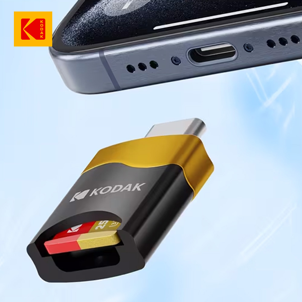 【Kodak 柯達】Type-C T330 3.0 TF專業高速讀卡器