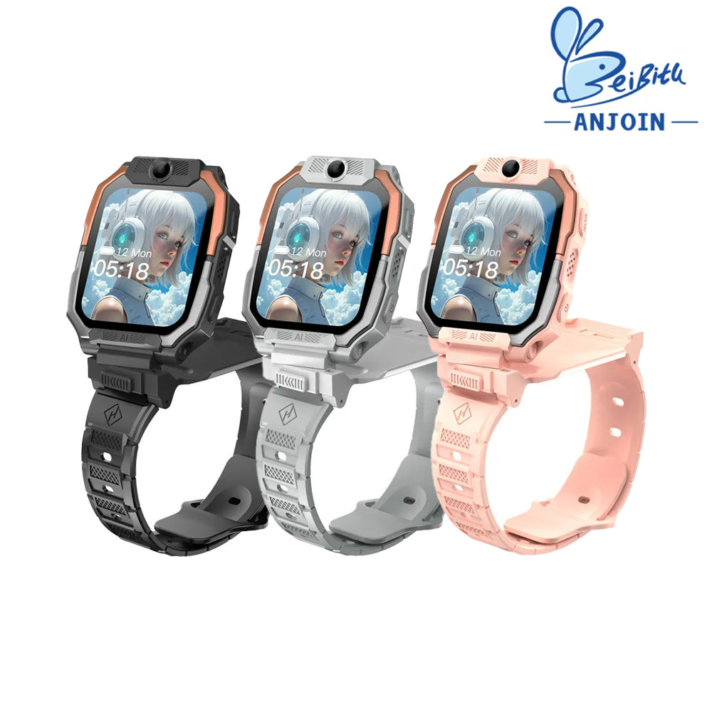 ANJOIN AS98 GPS 兒童智慧手錶(2G/32G)(支援 Play 商店)(灰色)