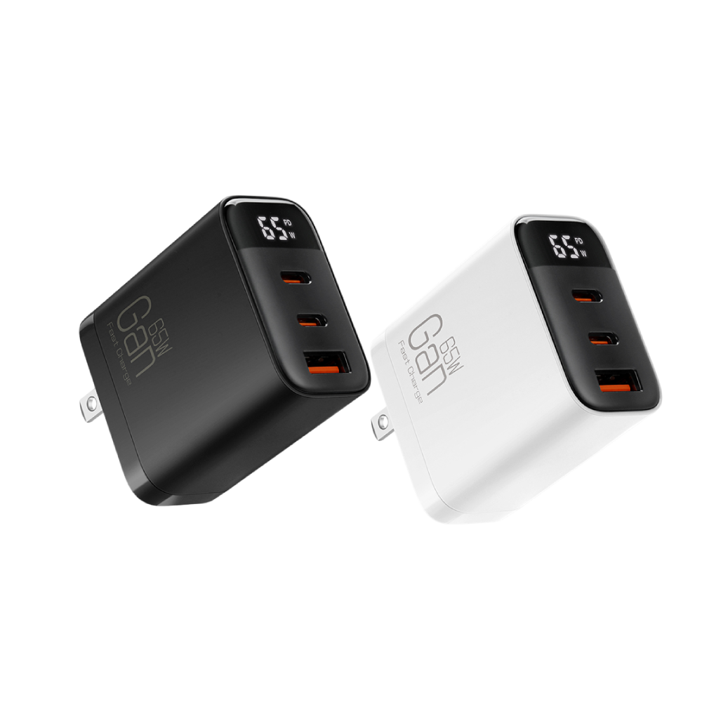 A-MORE 數顯65W氮化鎵充電器