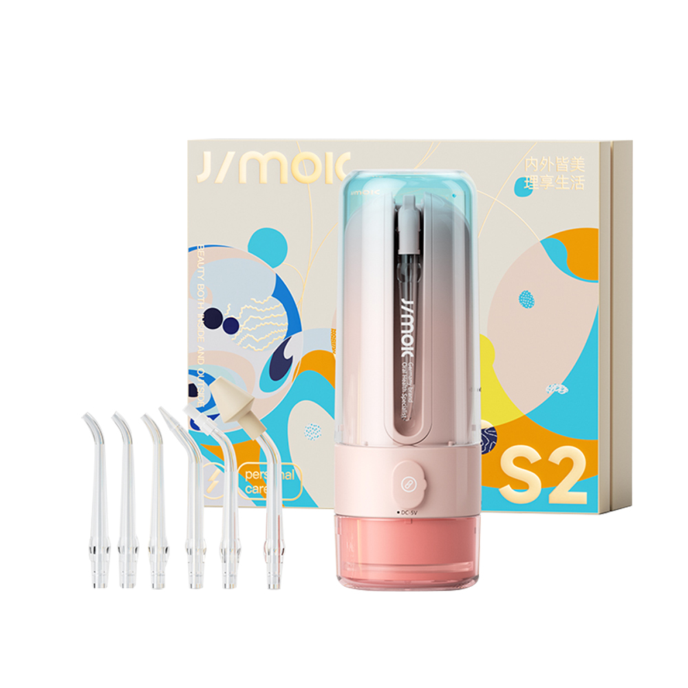 【JIMOK】S2 便攜沖牙器-霓彩粉