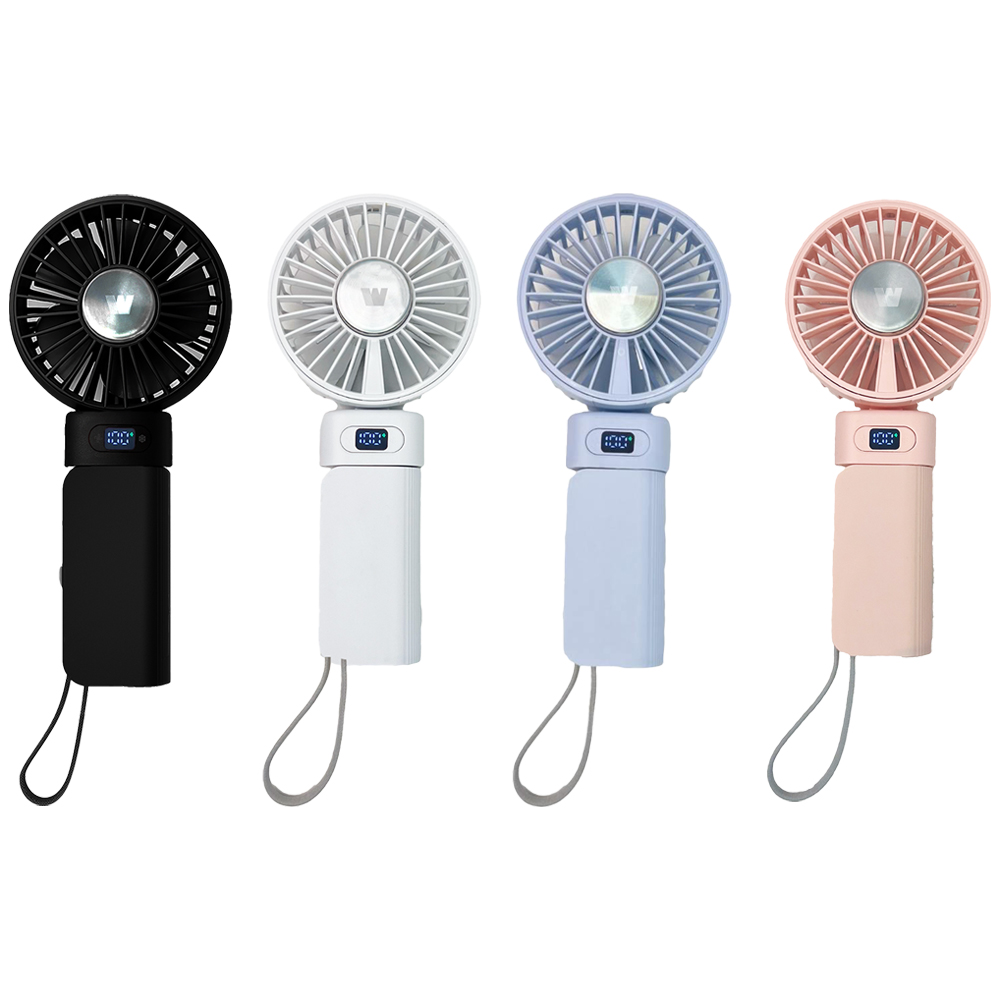 PowerGo 5000 多功能行動電源+USB半導體冰風扇組合 (淡藍紫)