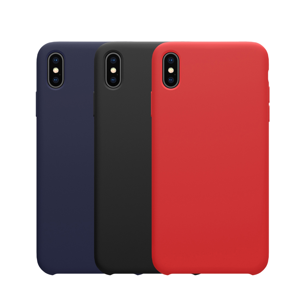 NILLKIN Apple iPhone Xs Max 感系列液態矽膠殼(藍色)