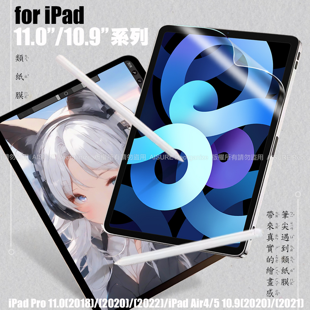 CITY iPad Pro 11(2018/2020/2022) /Air4/5 10.9(2020/2021) 類紙膜 書寫膜