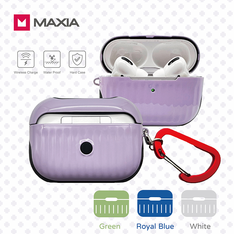 【MAXIA】AirPods Pro 2 迷你行李箱保護殼-丁香紫(MA-Pro 2)