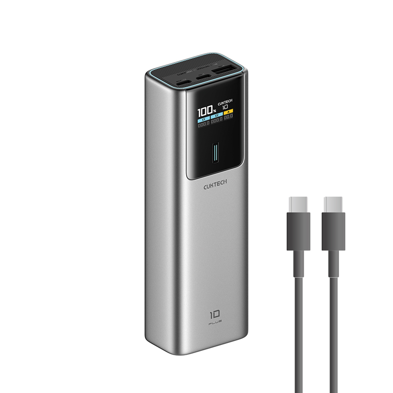 【Wh+CCC標示】CUKTECH 酷態科 10號PLUS 120W 行動電源 15000mAh (PB150P)-灰色