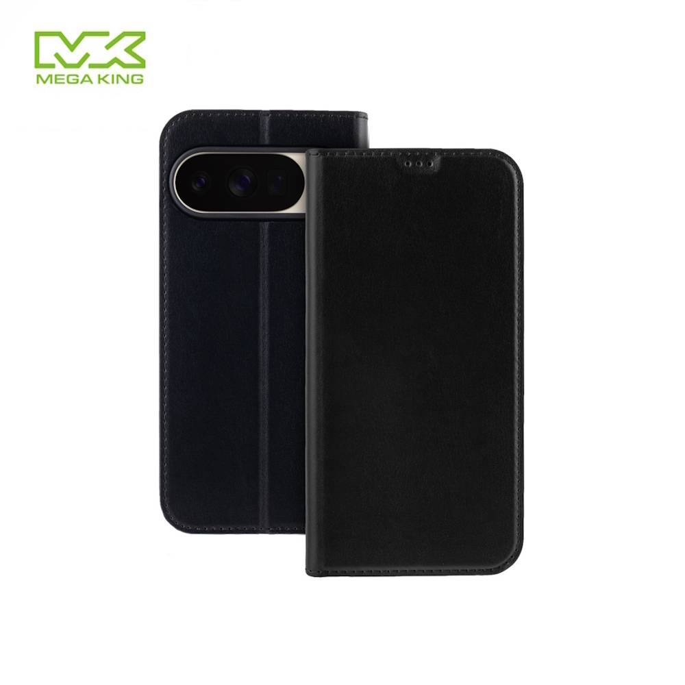 MEGA KING Google Pixel 10 Pro XL 側掀皮套 黑