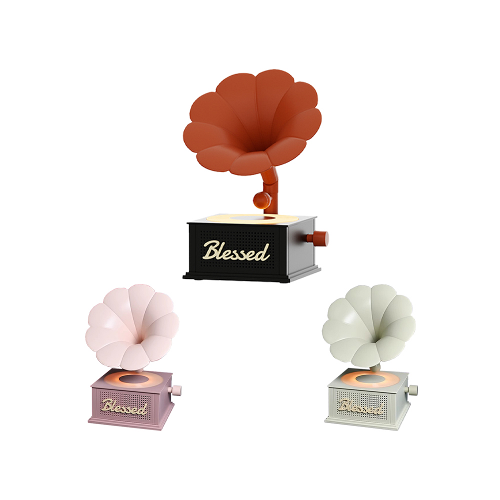 VINTAGE MYCP2488 幸運留聲機藍牙喇叭(霧簡(白))