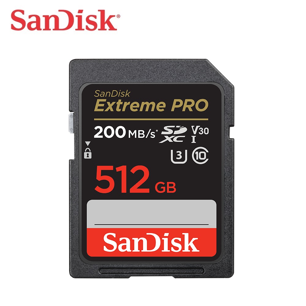 【SanDisk】Extreme Pro 512GB SDXC UHS-I V30 記憶卡(讀取達200MB)
