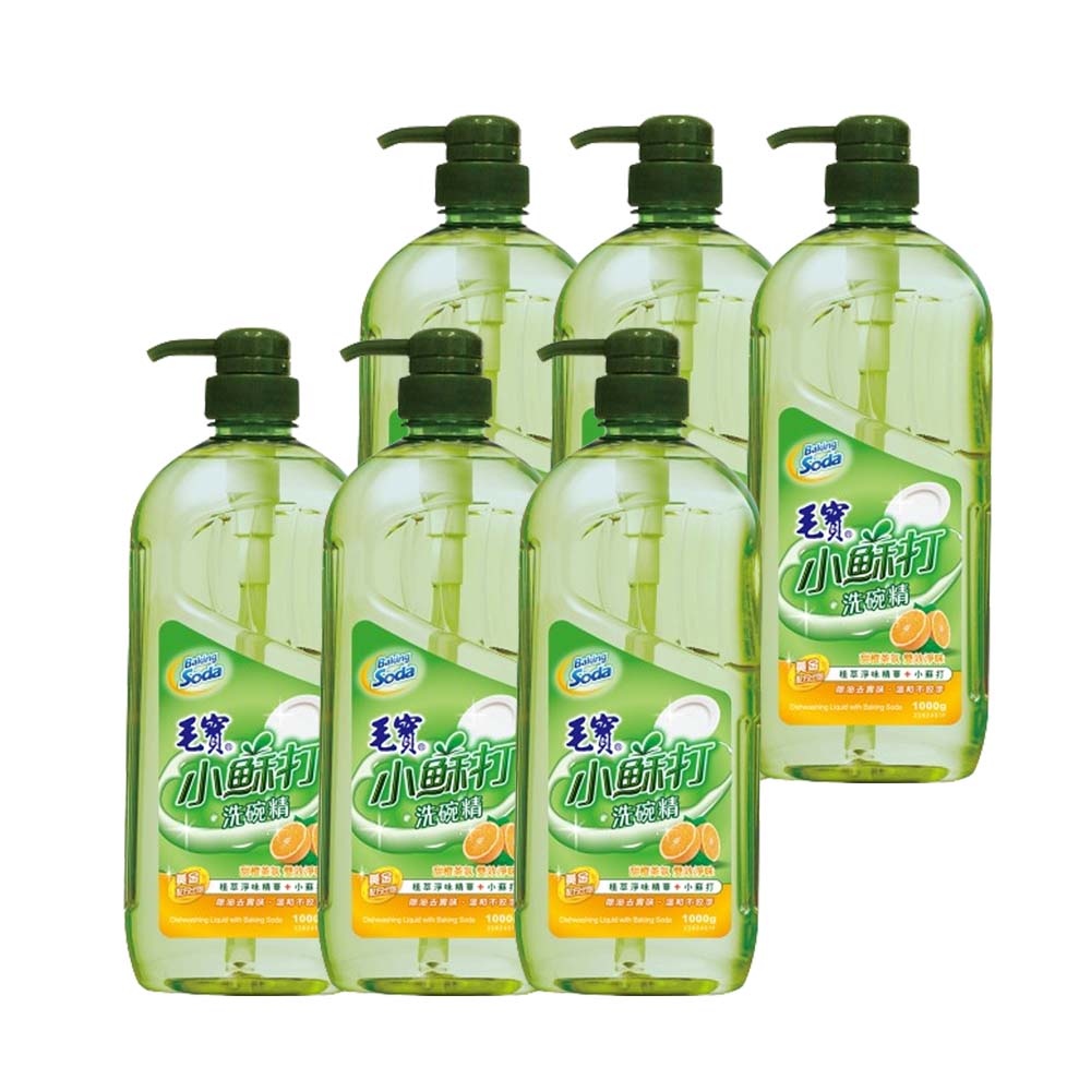 毛寶 小蘇打洗碗精(1000g)- 甜橙茶氛 *6瓶
