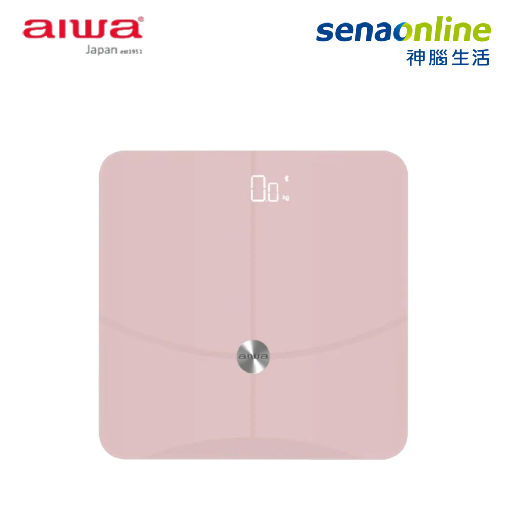 【粉寵購物節】aiwa愛華 18合1藍芽智慧體重體脂計 AW-HY18 粉色