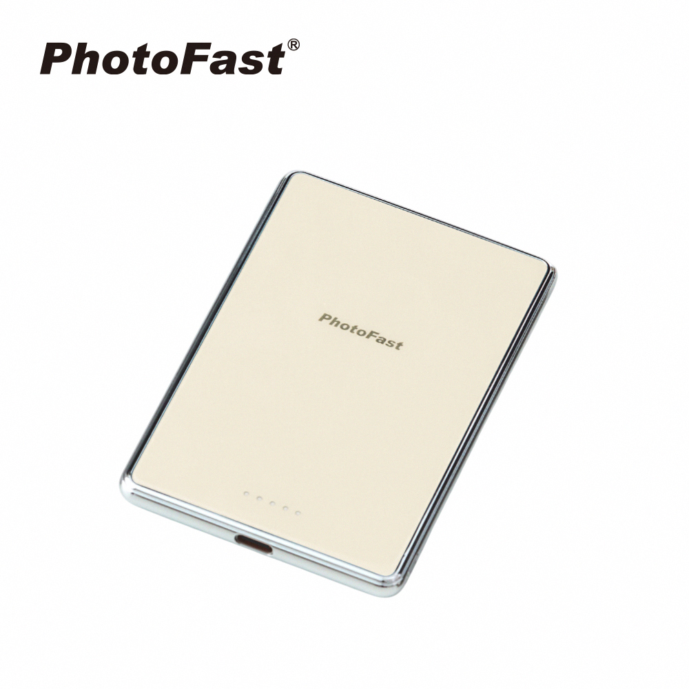 【PhotoFast】Mag Slim Qi2 超薄磁吸無線行動電源 5000mAh-沙漠色