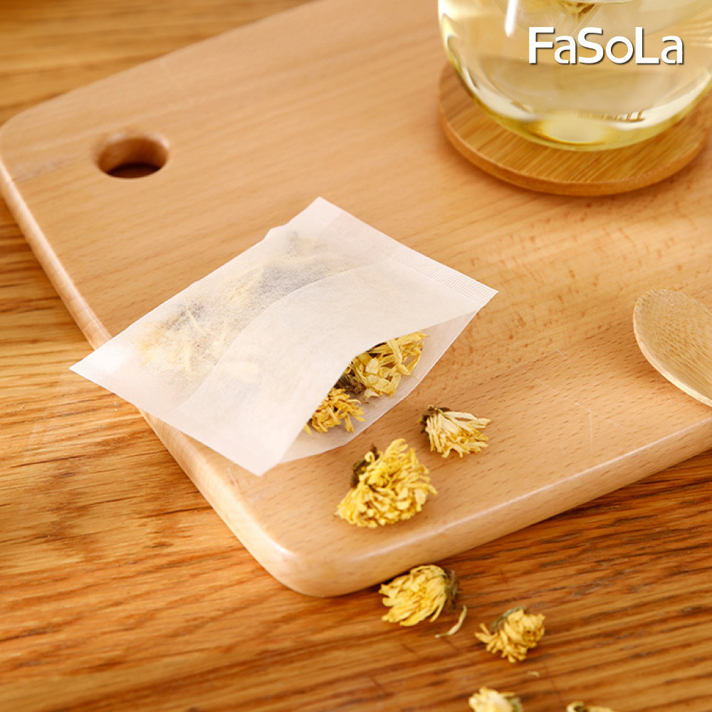 FaSoLa 多用途一次性天然玉米纖維茶包袋/滷包袋-100入 反折款