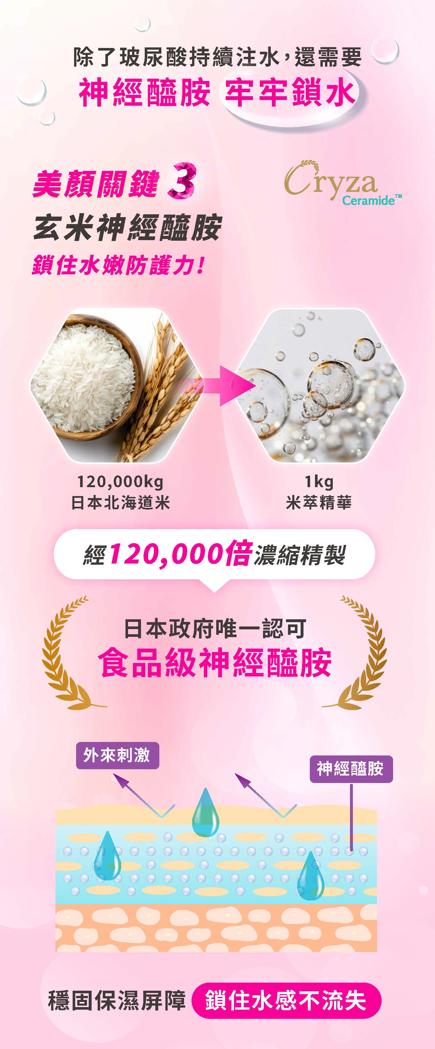 牧星人玄米神經醯胺改善皮膚乾癢鎖水保濕有感