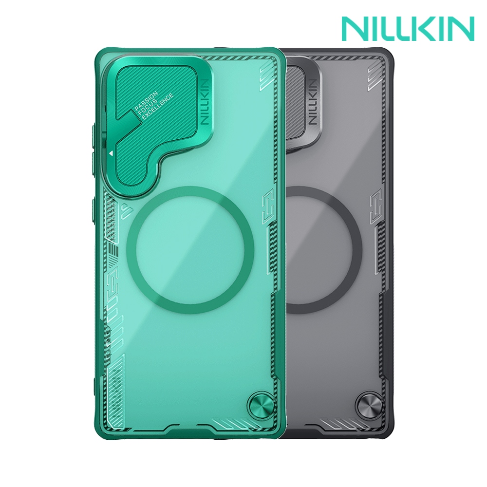 NILLKIN SAMSUNG 三星 Galaxy S25 Ultra 冰空 Prop 磁吸保護殼(覆蓋版)(冰川綠)