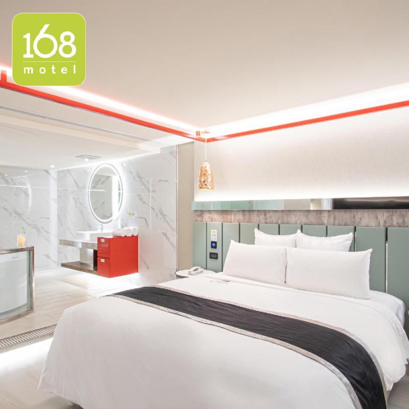 【168motel 中壢館】雙人房平假日休息 3H〈不可指定房型，依現場房況安排〉