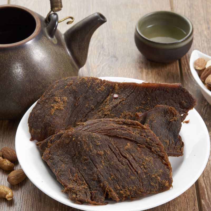 【DOZO嚴選】樹林名產 巨佳食品- 原味牛肉乾x2包+辣味牛肉乾x2包(100g/包)禮盒_共4包/盒