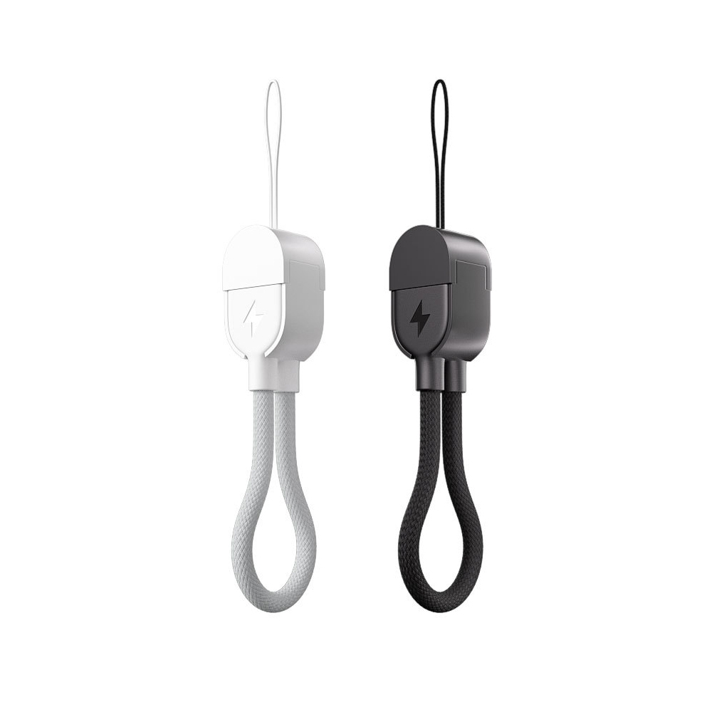 QST 編織掛繩數據線-Type-C to Type-C 充電線(20W)(17cm)(顏色隨機出貨)