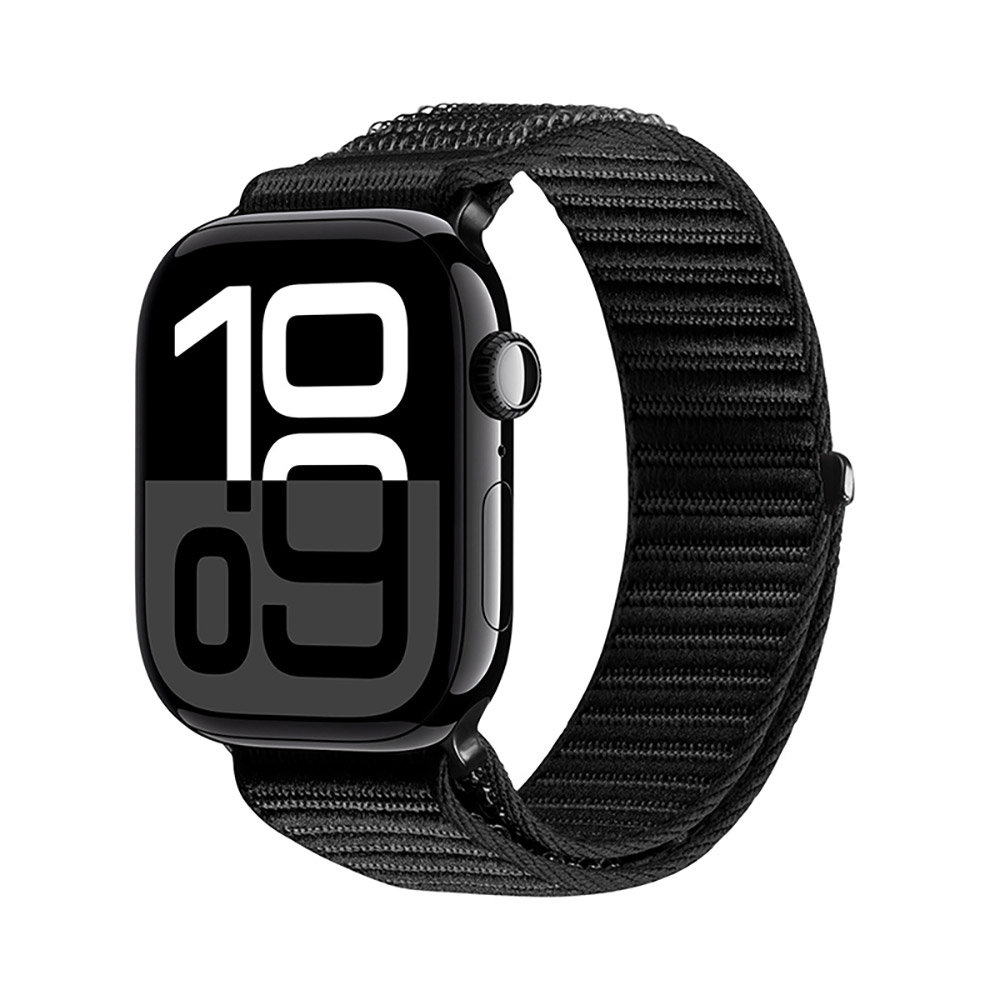 DUX DUCIS Apple Watch (42/44/45/46/49mm) YE 尼龍編織錶帶 (黑色)
