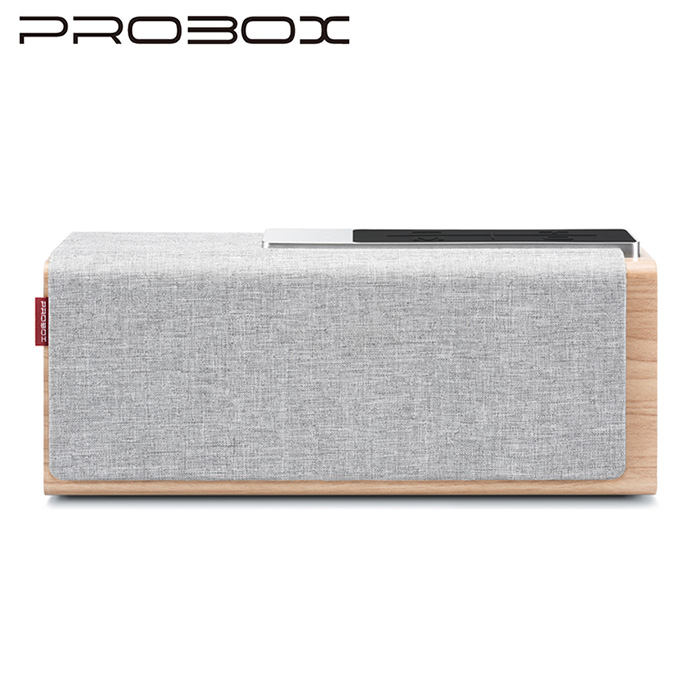 PROBOX Teana Sound 木質無線藍牙喇叭 | 15W- 淺灰色
