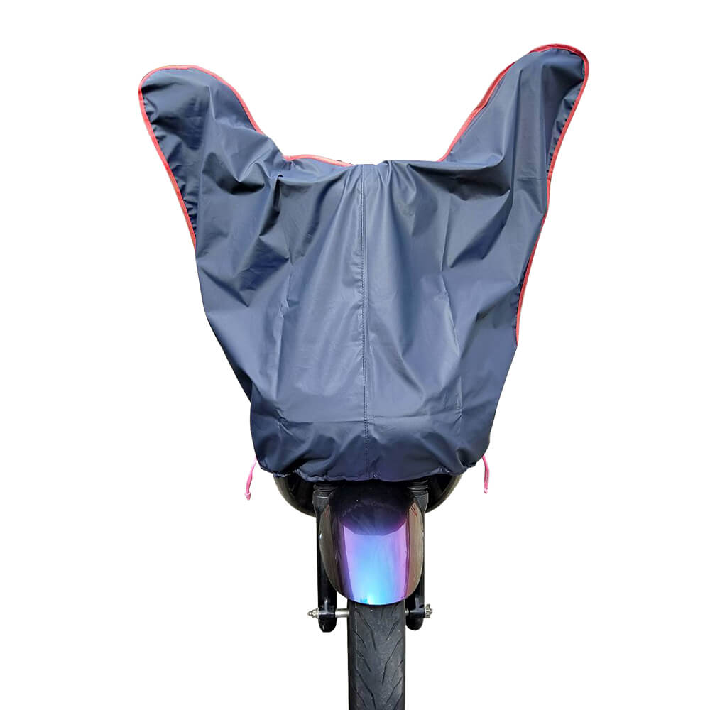 【風之守護】防水防曬-機車龍頭罩(加長版-藍灰色)適用Gogoro與50-125cc各式機車龍頭