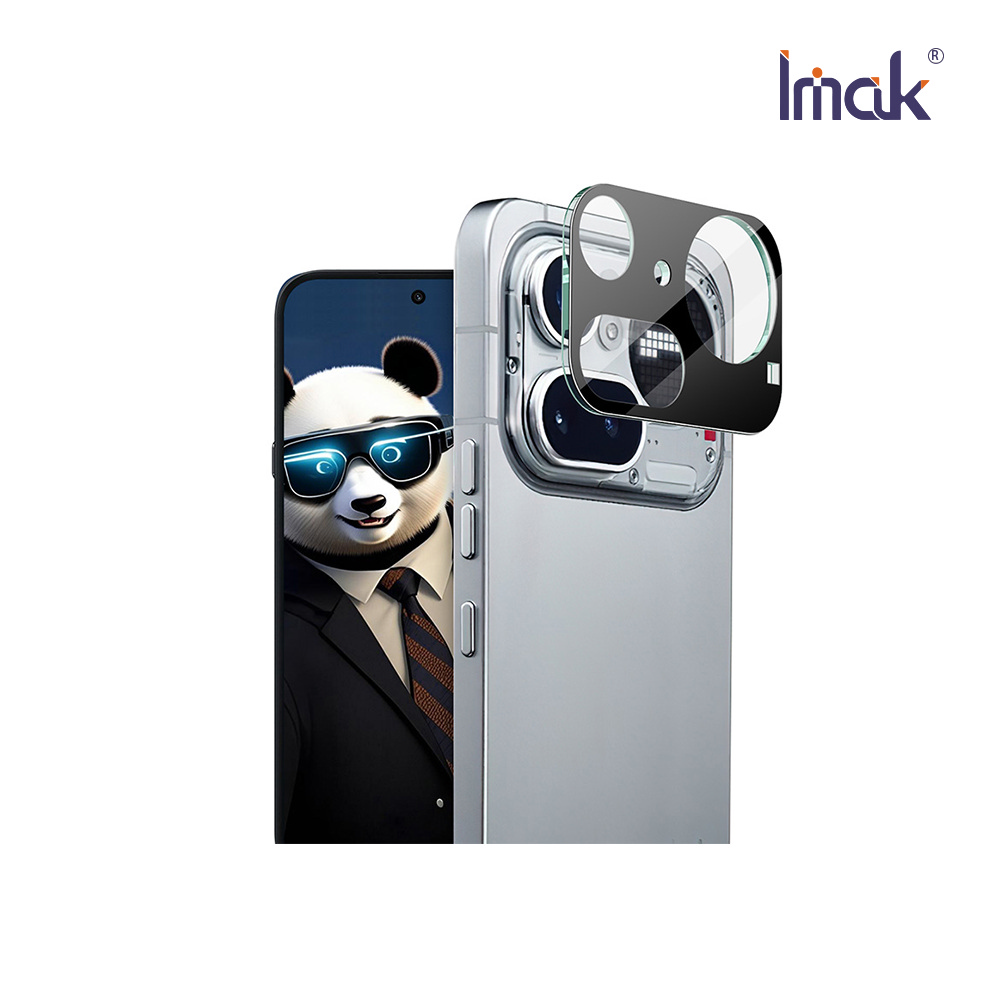 Imak 艾美克 Nothing Phone (4a) Pro 鏡頭玻璃貼(一體式)(曜黑版)
