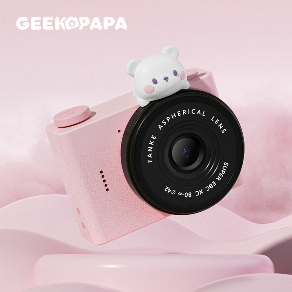 【GEEKPAPA 極客爸爸】A5mini兒童迷你數位相機-粉色