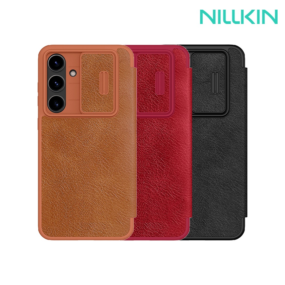 NILLKIN SAMSUNG 三星 Galaxy S24 FE 秦系列 Pro 皮套(紅色)