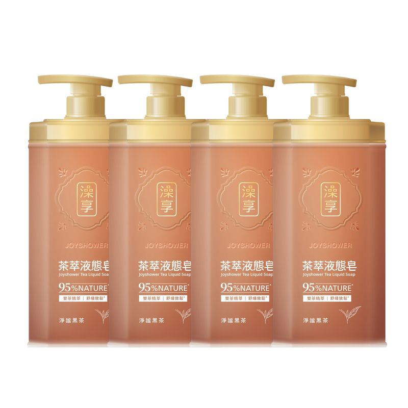 【澡享】茶萃液態皂(淨謐黑茶)800g*4入