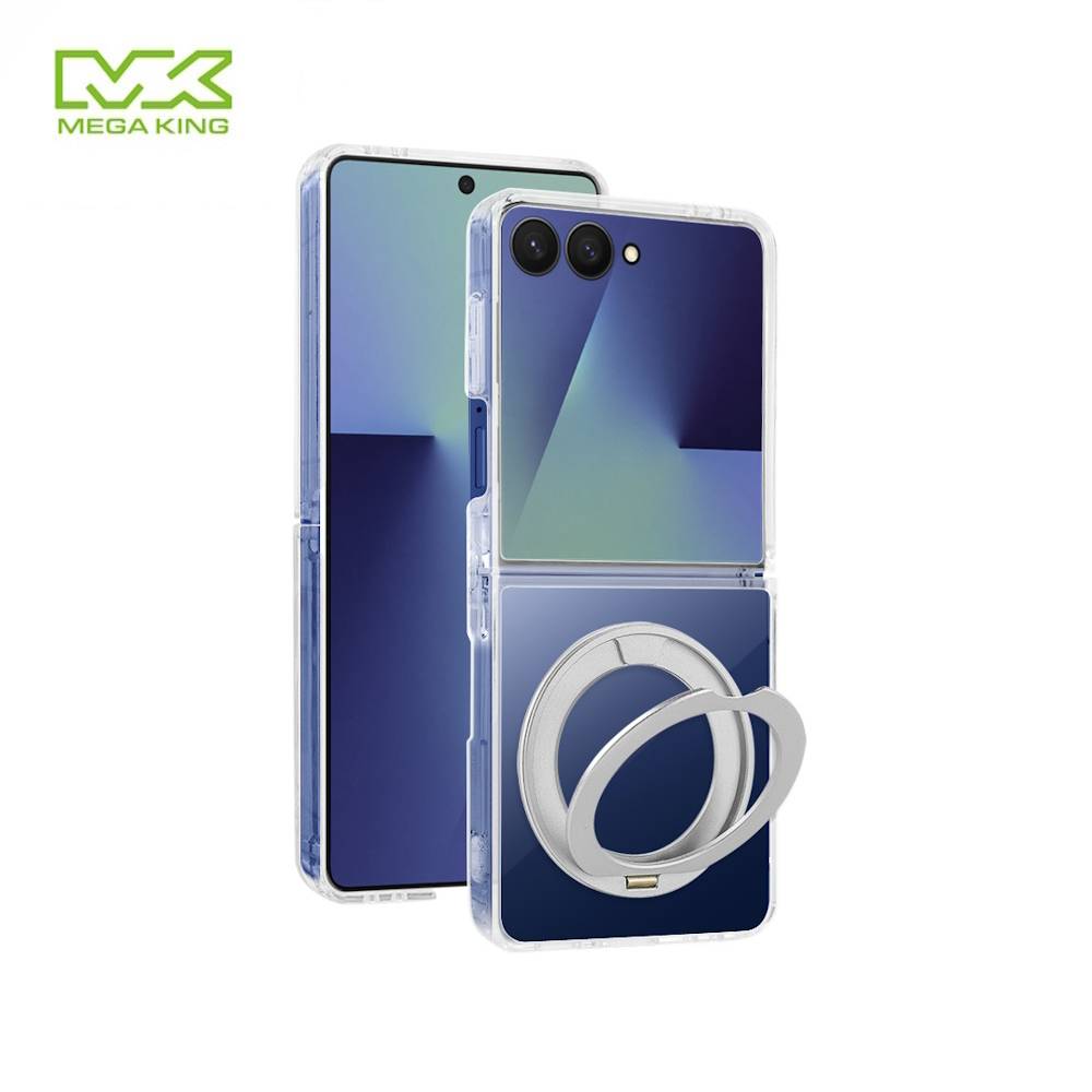 MEGA KING 三星 Galaxy Z Flip7 雙料磁吸支架保護殼