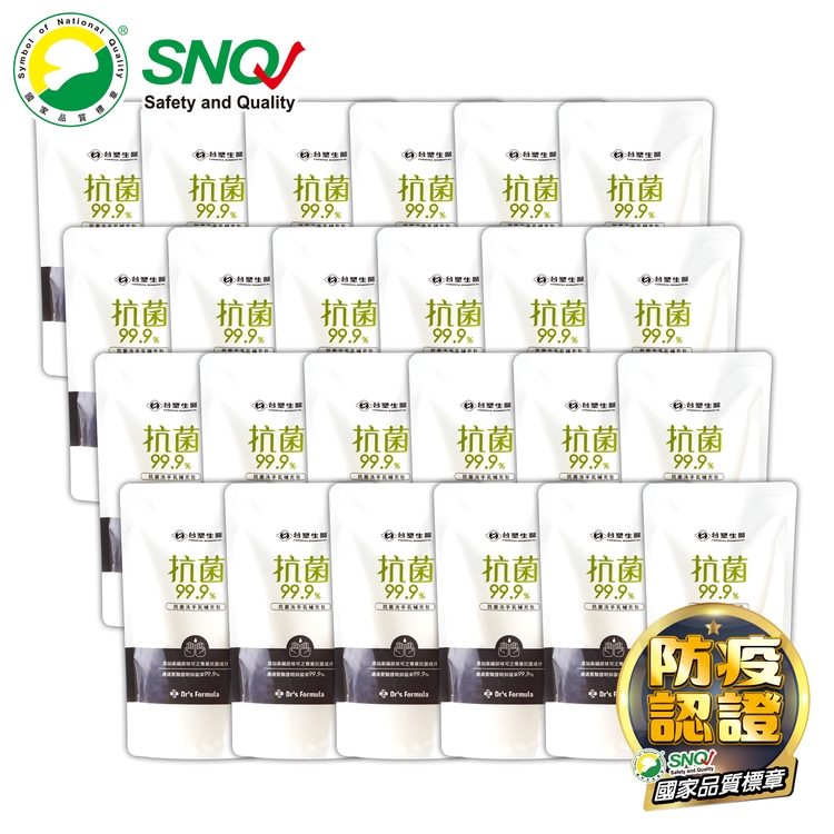 《台塑生醫》Dr‘s Formula抗菌洗手乳補充包400ml(24包)
