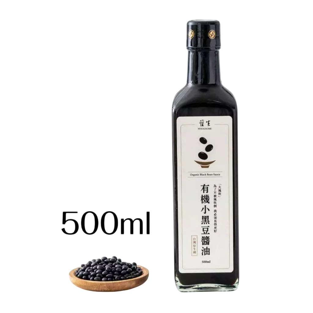 【護生】大風吹有機小黑豆醬油 500ml