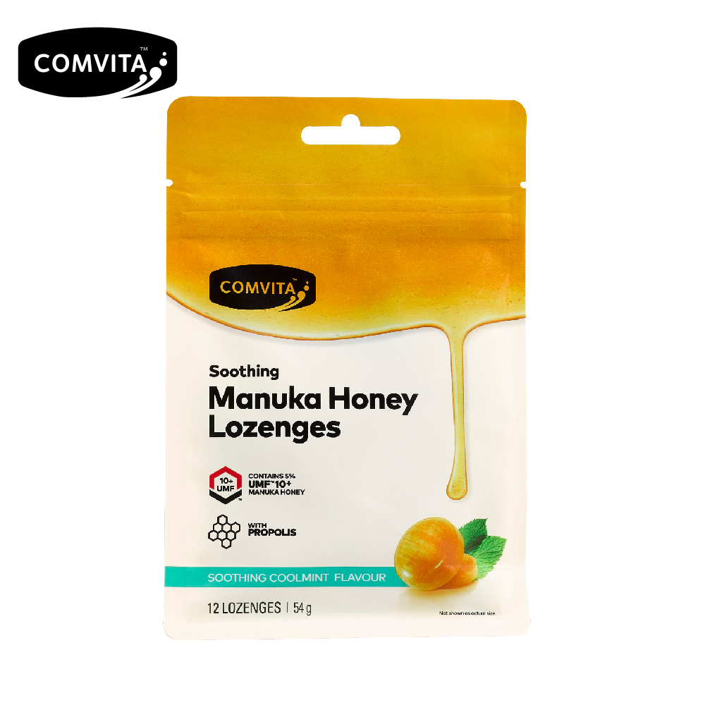 【壽滿趣】Comvita 康維他紐西蘭麥蘆卡蜂蜜潤喉糖54g薄荷蜂膠)