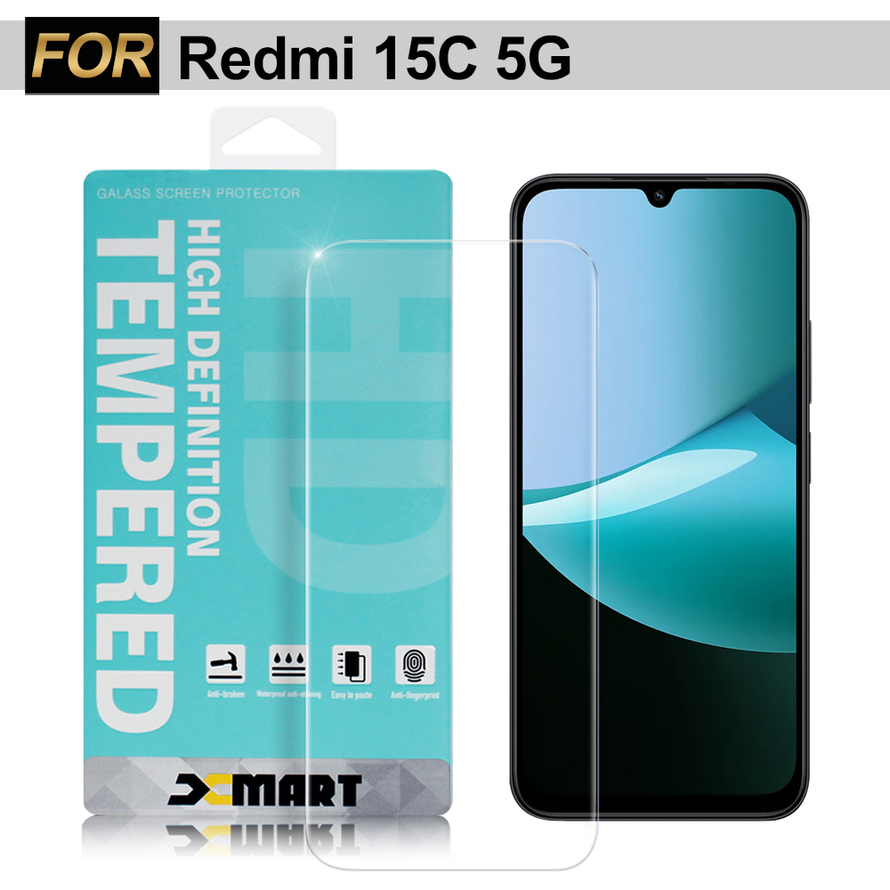 Xmart 紅米15C 5G 薄型 9H 玻璃保護貼-非滿版