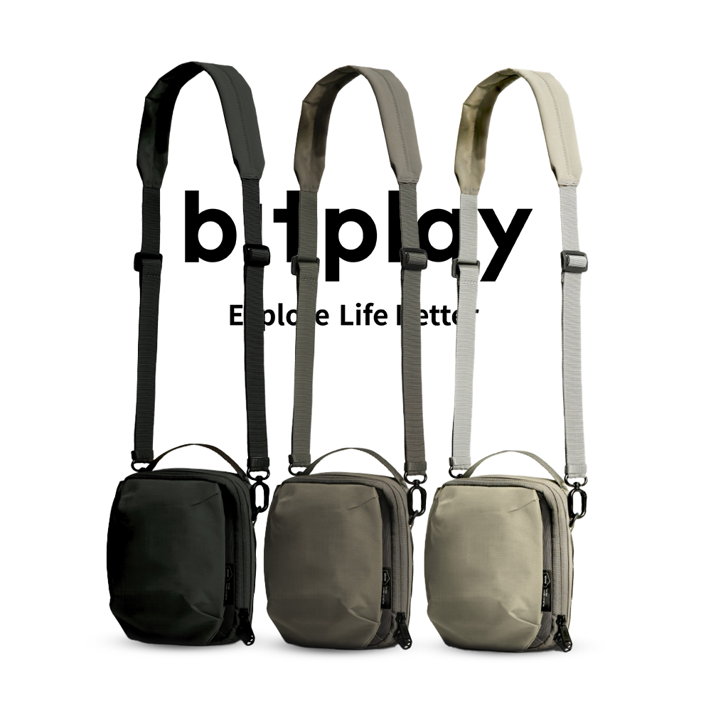 【bitplay】Essential 0.8L 隨行手機包-探索黑/輕量防水隨身小包/大手機斜背收納包 /旅行護照票卡收納包