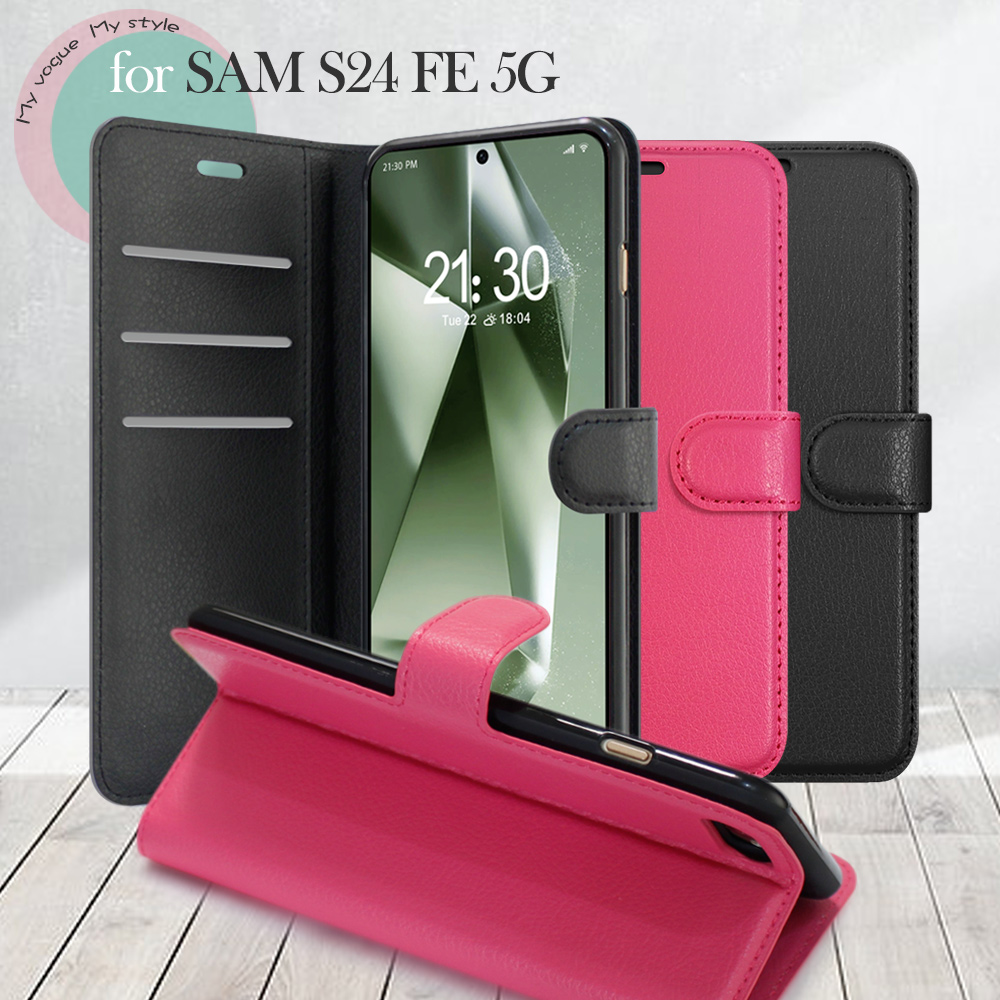 Dapad for Samsung Galaxy S24 FE 5G 百搭時代多卡式夾層皮套-黑
