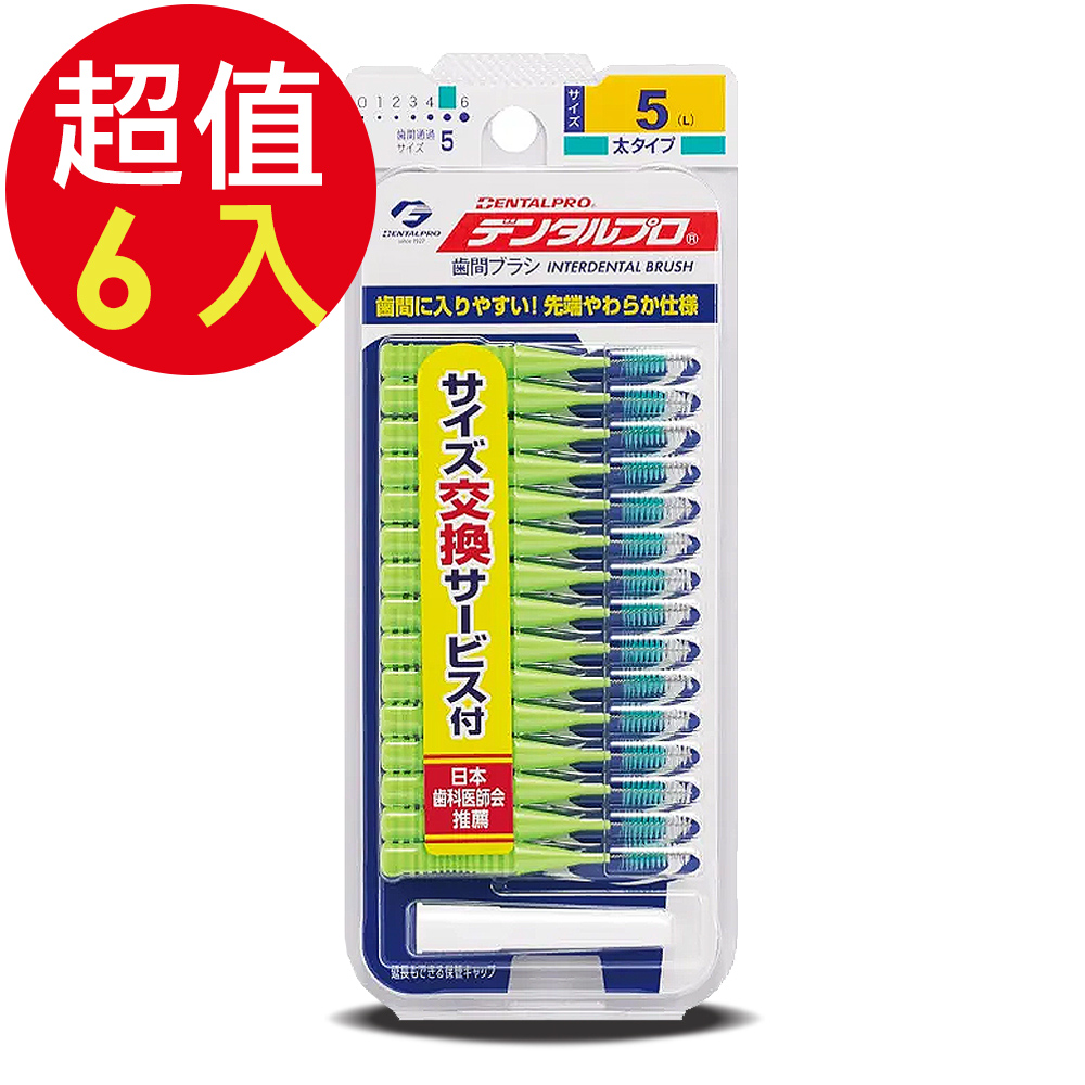 DENTALPRO潔牙I型牙間刷15入-5號x6組