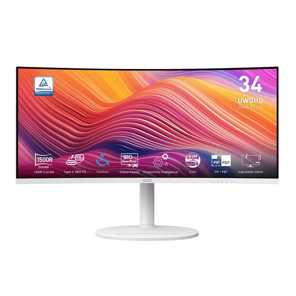 MSI Modern MD342CQPW 34型 曲面螢幕