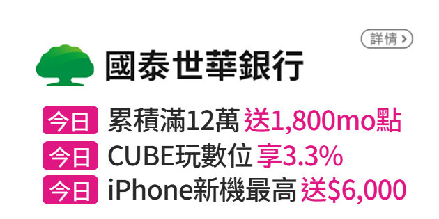 信用卡優惠
