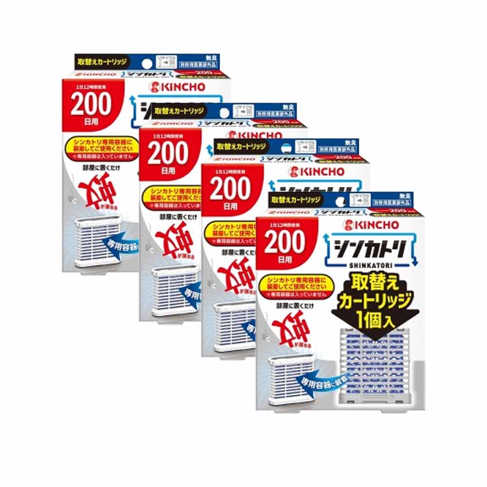 日本金鳥新蚊取屋內滅蚊器200替換匣芯x4入