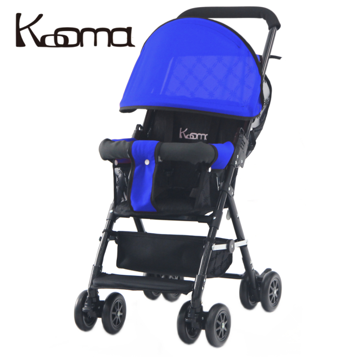 KOOMA 輕便型遮陽推車附防風遮雨罩- 保時捷藍