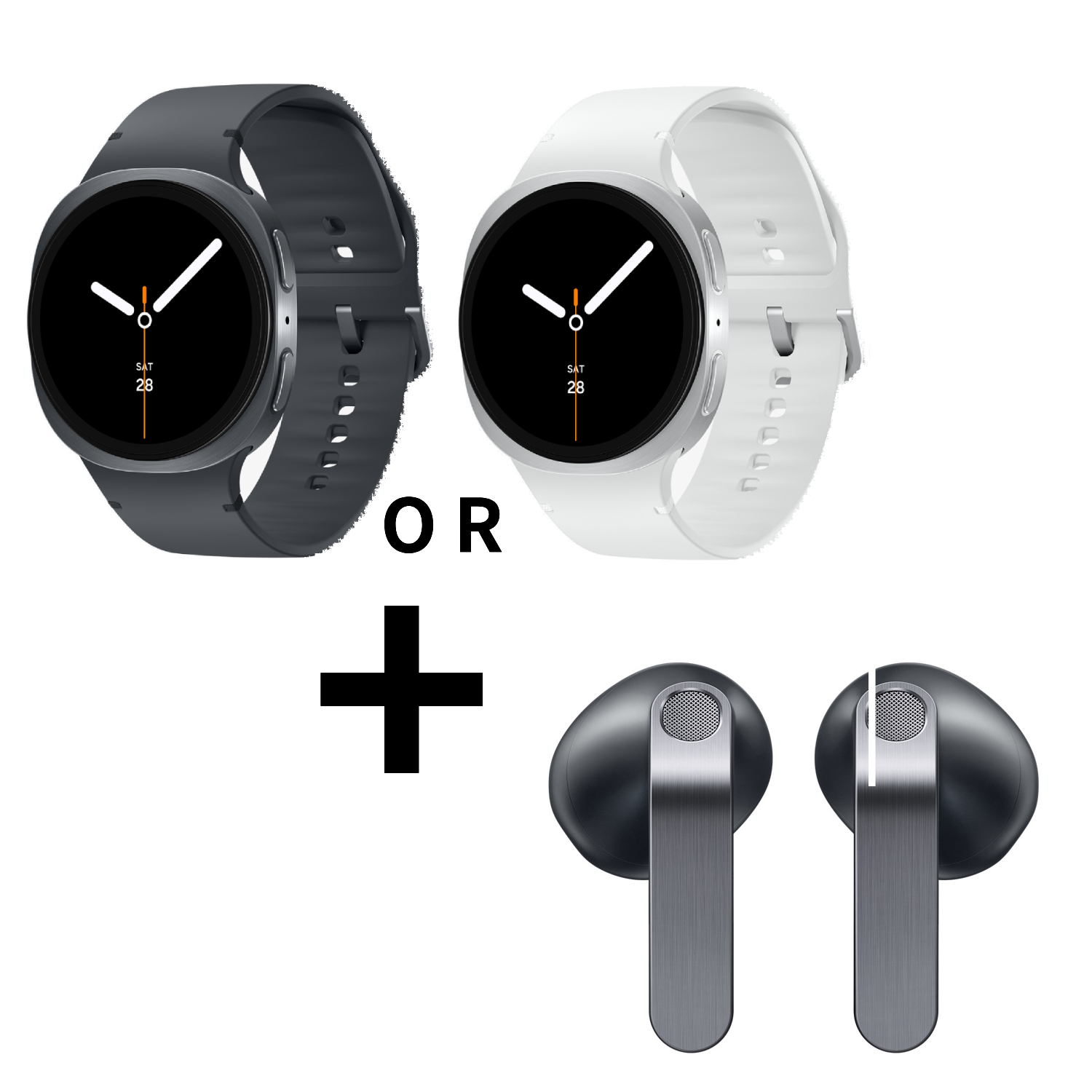 【1+1賣場】Galaxy Watch8 BT 40mm+Buds4 黑