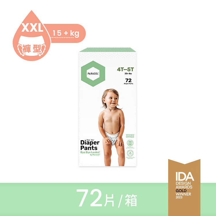 【Parasol】Clear + Dry 新科技水凝果凍褲-工藝升級版 6號/XXL 超值禮盒組 (72片)