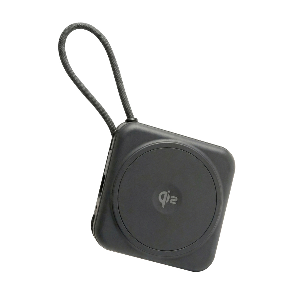 Wephone 10000mAh Qi2磁吸固態行動電源-星霧灰(國家認證 一年保固) CCC/PD快充/磁吸/自帶雙線