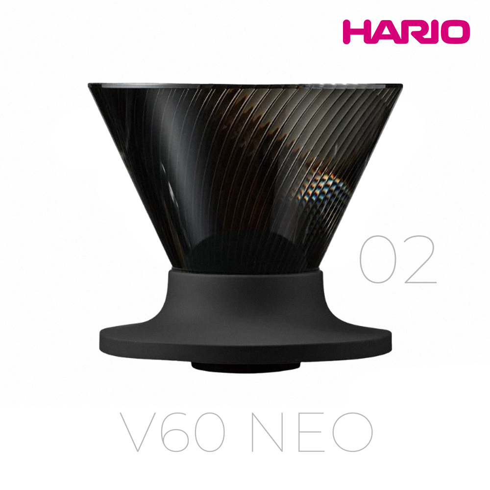 【HARIO】V60 NEO 樹脂濾杯02-黑色