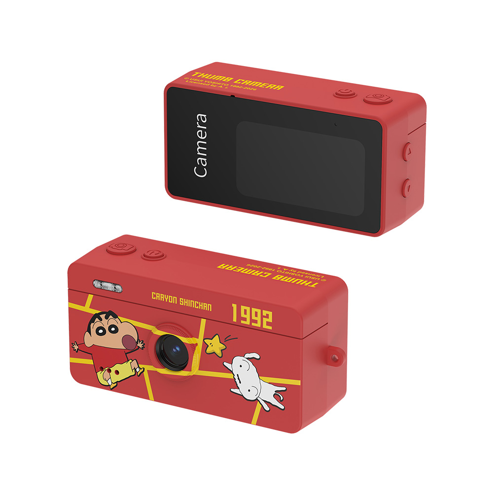 【Crayon Shin-chan 蠟筆小新】官方授權 TC08迷你數位相機-紅色