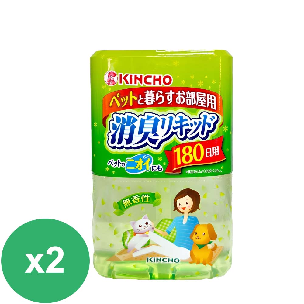 日本 金鳥空間消臭芳香液180天-無香400MLX2入