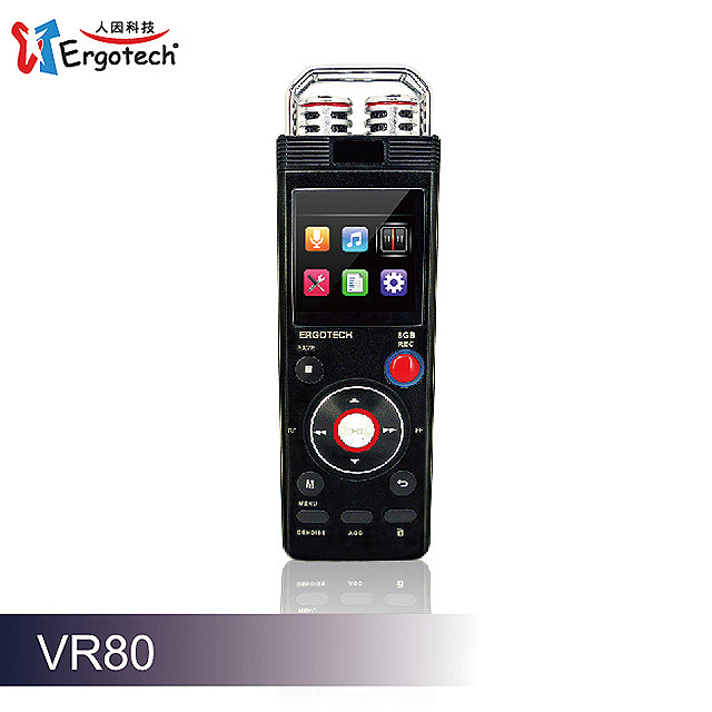 人因科技 秘錄王 多功能學習數位錄音筆 VR80CK